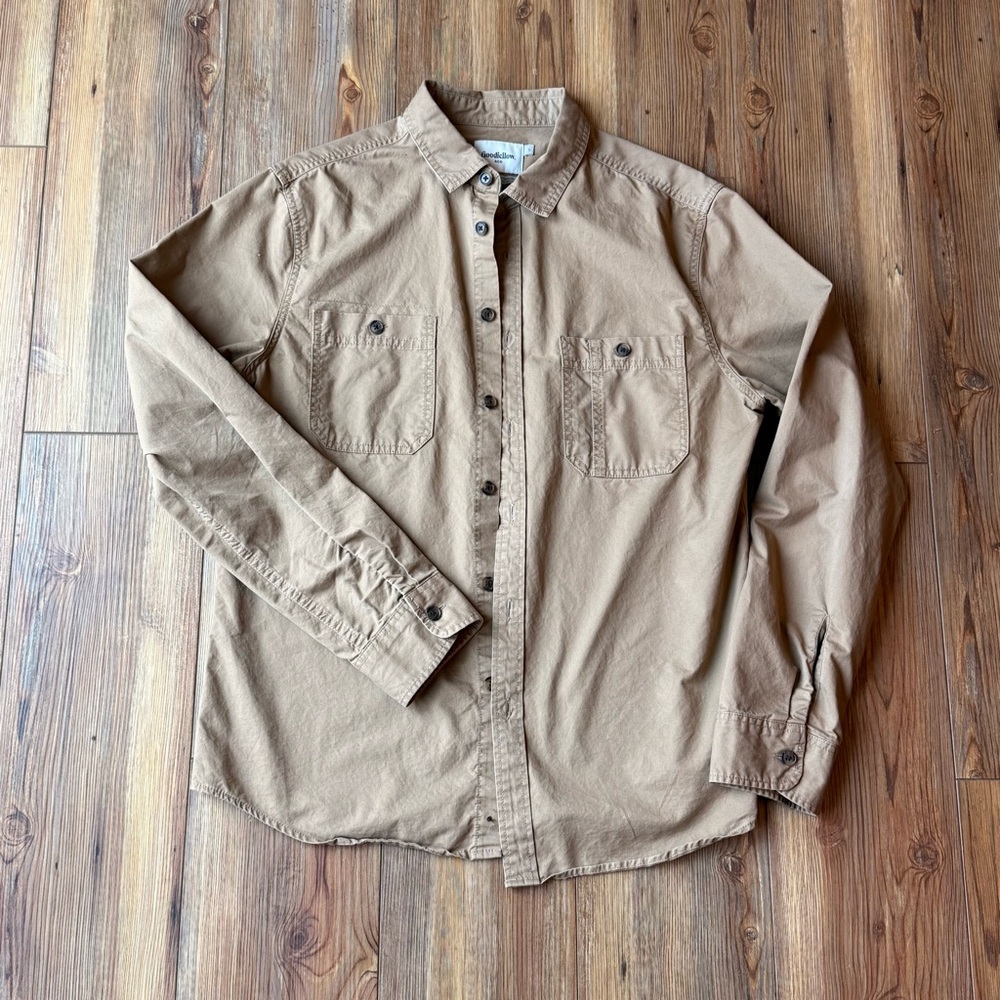 Goodfellow & Co Light Brown Collared Shirt